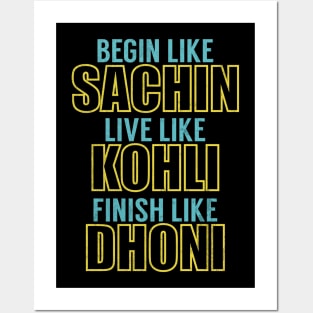 Indian Cricket Fan T-Shirt Posters and Art